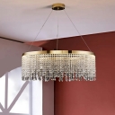 Modern LED Hanging Pendant Lights Tassel Chandelier Light Fixture for Living Room