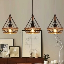 Industrial Hanging Pendant Lights Manila Rope Hanging Lamp Kit for Living Room Dining Room