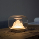 Art Deco Glass Warm Light Night Table Lamps Celestial Body Reading Book Light for Bedroom