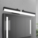1 Light Vanity Wall Sconce Modern Style Acrylic Vanity Lamp for Bathroom White Light