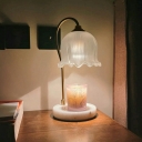 Contemporary 1 Light Nightstand Lamp Glass Table Lamp for Living Room (Without Aromatherapy Candles)