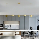 Linear Island Lighting Fixtures Modern Minimalism Hanging Chandelier for Dining Room