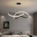 Hanging Lamp Modern Style Acrylic Hanging Light Kit for Living Room