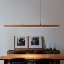 Contemporary Slim Island Lighting Fixtures Linear Metal Chandelier Light Fixture