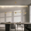 Modern Island Lighting Fixtures Linear Minimalism Hanging Ceiling Light for Dinning Room