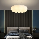 1-Light Chandelier Light Contemporary Style Geometric Shape Resin Hanging Light Fixture