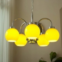 Glass Chandelier Lighting Fixtures Modern Hanging Lamps for Living Room