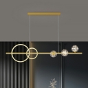 Modern Glass Island Chandelier Lights Minimalism Chandelier Lighting Fixtures for Living Room