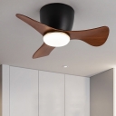 Modern 1-Light Semi Flush Chandelier Minimalism Style Fan Shape Metal Lighting Fixture