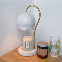 1-Light Nightstand Lamp Mid-Century Modern Style Bell Shape Metal Night Table Lamps (without Aromatherapy Candles)