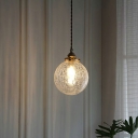 1-Light Pendulum Lights Contemporary Style Geometric Shape Glass Suspension Pendant