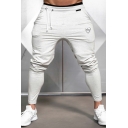 Men Workout Pants Whole Colored Skinny Side Pocket Long Length Drawcord Waist Pants