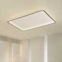 1-Light Flush Mount Modernist Style Geometric Shape Metal Ceiling Light Fixture