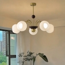 Traditional Hanging Ceiling Lights Fbric Multi Pendant Light for Living Room