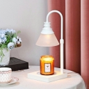 Contemporary Desk Lamp White Glass Material Table Light for Living Room (Without Aromatherapy Candles)