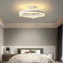 Semi Flush Modern Style Acrylic Semi Flush Mount Light for Living Room