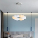 Modern LED Simple Pendant Chandelier Geometry Shape Bedroom Hanging Light