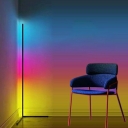 1 Light Standard Lamps Linear Shade Modern Style Acrylic Floor Lamp for Living Room