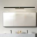 1 Light Vanity Wall Sconce Modern Style Acrylic Vanity Lighting for Bathroom White Light