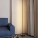Modern Linear Floor Lamps 1-Light Metal Standard Lamps for Living Room