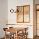 Cone Modern Hanging Pendant Lights Wood Nordic Pendant Lighting Fixtures for Living Room
