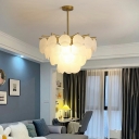 10-Light Chandelier Lamp Contemporary Style Round Shape Metal Hanging Pendant Lights