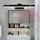 Wall Vanity Sconce Contemporary Style Acrylic Vanity Lighting Ideas for Bathroom White Light