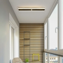1-Light Sconce Lights Modernist Style Linear Shape Metal Warm Light Wall Mount Lighting