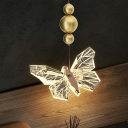 LED Hanging Ceiling Lights Modern Butterfly Suspension Pendant for Bedroom