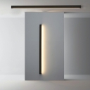 1-Light Sconce Lights Modernist Style Linear Shape Metal Warm Light Wall Lighting Fixtures