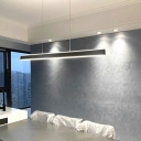 Modern Linear Chandelier Light Fixtures Minimalism Island Chandelier Lights for Living Room