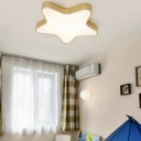 Kids Star Flush Mount Ceiling Light LED Ambient Lighting for Living Room