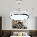 Modern Fan Hanging Pendant Lights Minimalism Chandelier Lighting Fixtures for Living Room