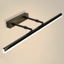 Adjustable Linear Wall Sconce Lights Modern Metal 1-Light Sconce Lights for Bathroom