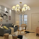 Hanging Light Modern Style Fabric Pendant Lighting for Living Room