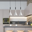 1-Light Hanging Ceiling Light Contemporary Style Cone Shape Metal Pendant Lighting Fixtures