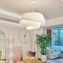 Hanging Lamps Contemporary Style Silk Hanging Light Kit for Living Room