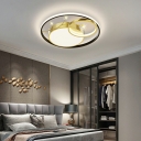 Flush Mount Fixture Contemporary Style Acrylic Flush Light Fixtures for Living Room
