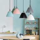 1-Light Pendant Lighting Fixtures Simple Style Cone Shape Metal Hanging Lamp Kit