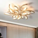 Wood Flush Mount Lighting Fixtures with Acrylic Shade Flush Ceiling Light Fixtures