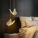 Contemporary Led Pendant Lighting Butterfly Chandelier for Dining Room