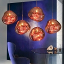 Contemporary Crystal Glass Hanging Lights for Dining Room