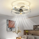 Drum Ceiling Fans Modern Flush Mount Ceiling Light Fixtures for Living Room