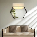 Traditional Semi Flush Ceiling Light Fixtures Fabric Ceiling Light Fixture for Living Room