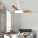 Contemporary Metal Ceiling Fan Lighting Ambient Light Fixtures for Living Room