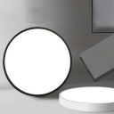 Minimalism Disk Flush Mount Light Fixtures Metal and Acrylic Led Flush Ceiling Lights