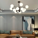 Ultra-Contemporary Globe-Shaped Metal Chandelier Lights for Living Room