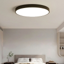 Modern Round Flush Mount Ceiling Light Metal Ceiling Light for Living Room
