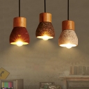 Contemporary Ceiling Light Simple Nordic Pendant Light Stone for Living Room and Dining Room