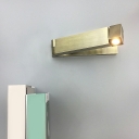 Simple Swing Arm Reading Wall Light Metallic Wall Mounted Light Fixture